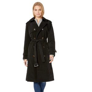 Women's 3/4 Length Double-Breasted Trench Coat